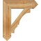Ekena Millwork Balboa Arts & Crafts Rough Sawn Bracket, Western Red Cedar, 6"W x 26"D x 30"H BKT06X26X30BOA03RWR - alternate 2